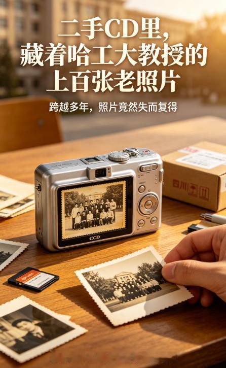 《买了个二手CCD相机，结果在内存卡里“挖”出了一位哈工大教授》

买二手相机的