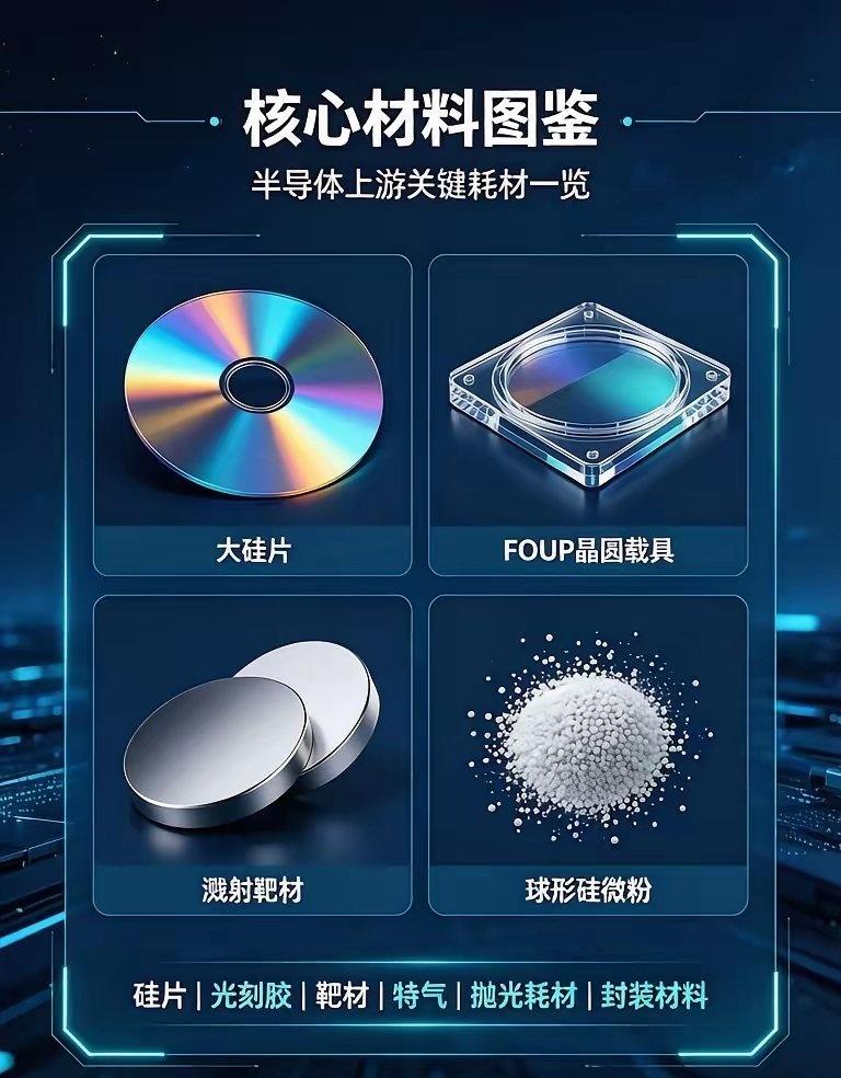 半导体材料掀涨价潮，核心细分龙头盘点
​AI 算力拉动晶圆扩产，叠加海外供给收缩