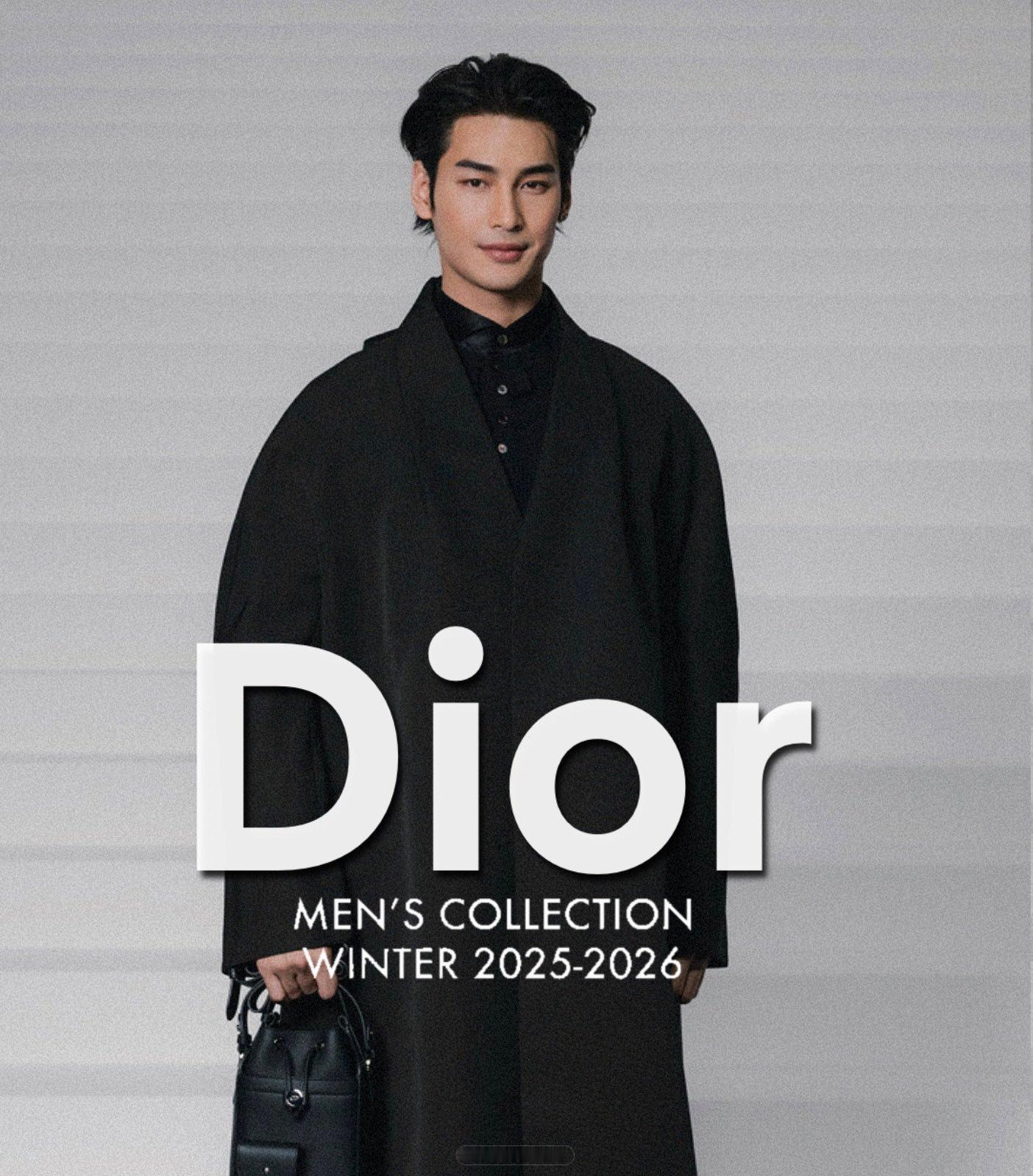 Apo陈立波亮相Dior 2025秋冬大秀官方认领大片和造型图集，身穿迪奥202