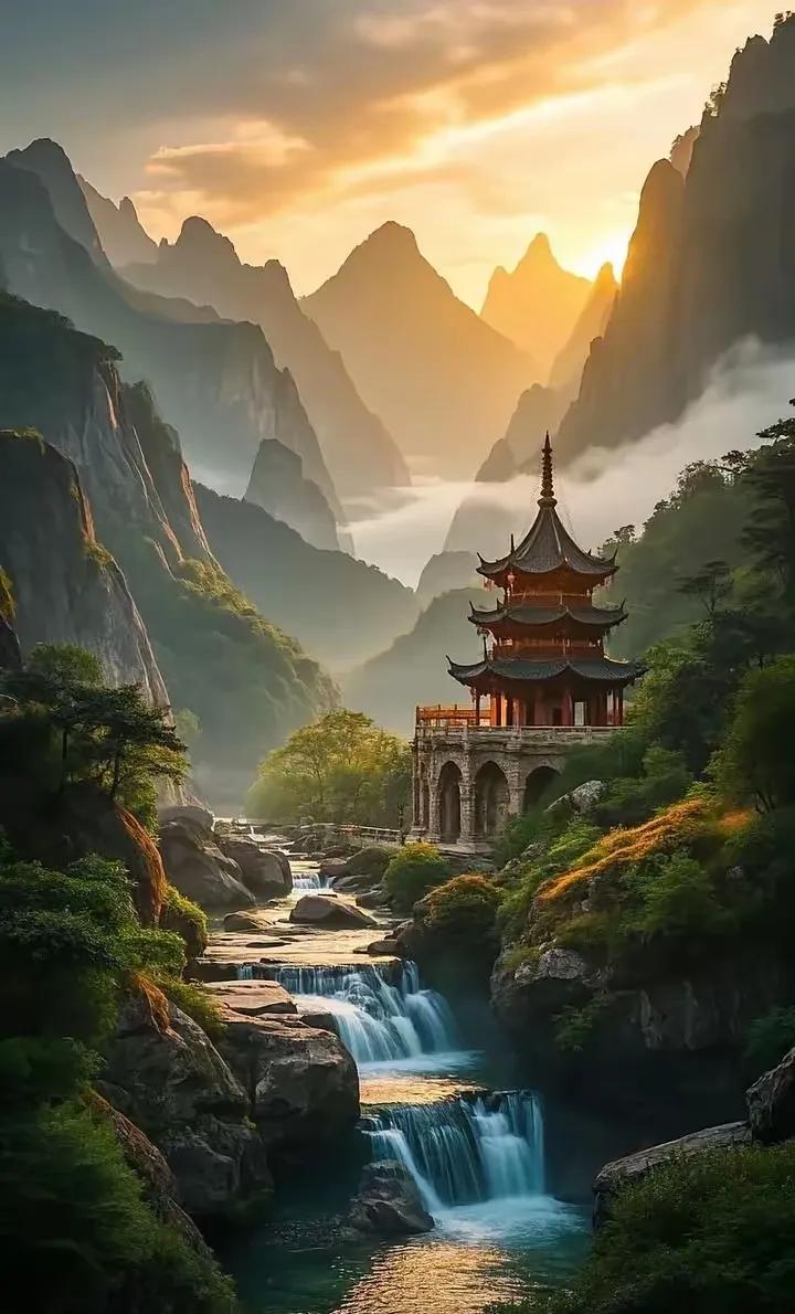 上联：山峰巍峨水清澈；
下联：？？？