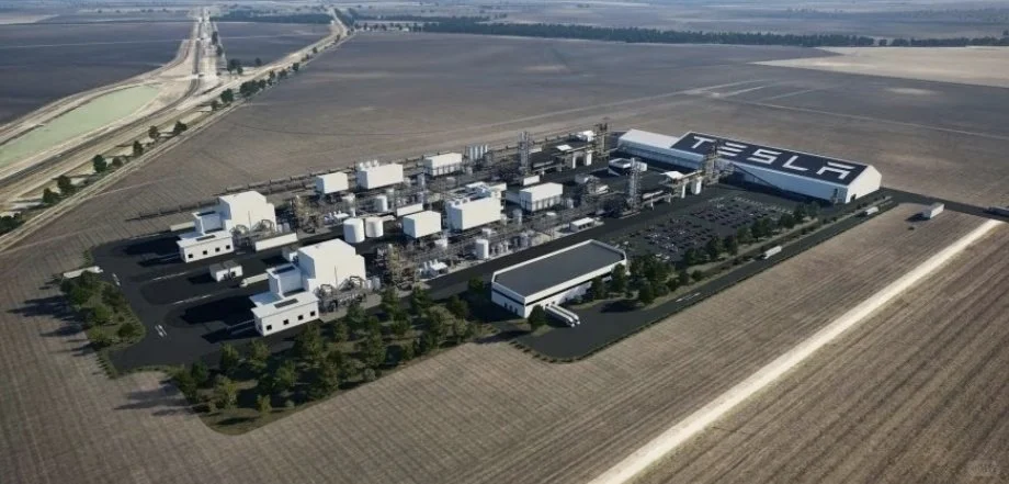 突发新闻： 特斯拉启动大型锂精炼厂！ 该炼油厂预计每年将生产约 50G...