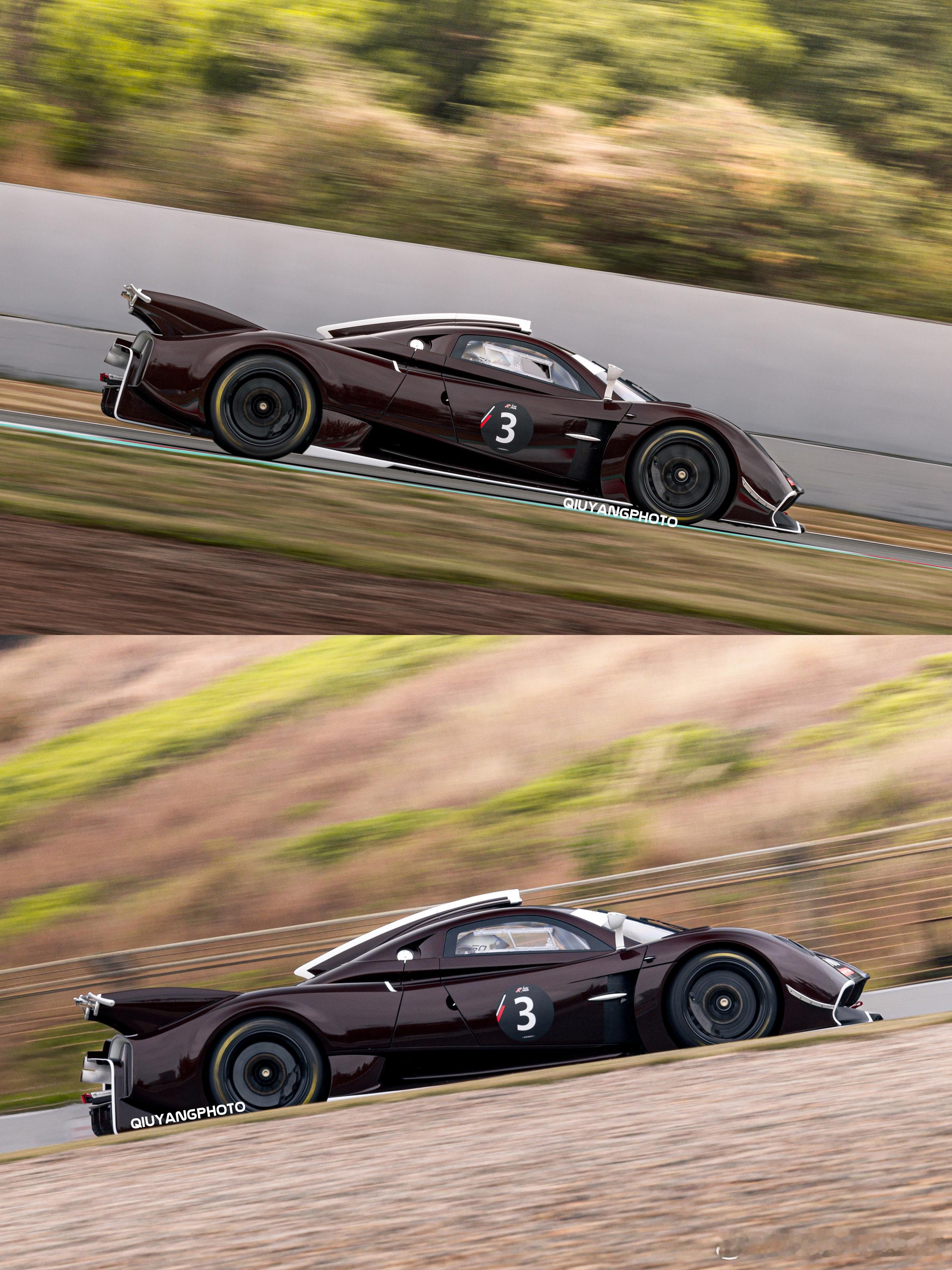 Pagani Huayra R #cars01豪车拍# 全车红色可见碳纤维，从外