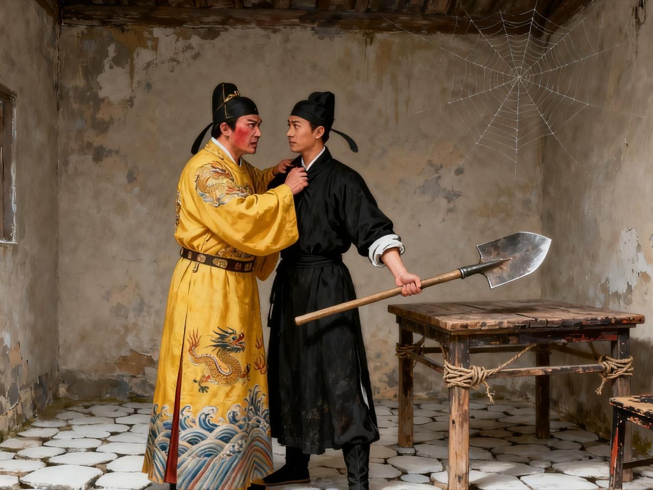 1380年，朱元璋悄悄摸进御史韩宜可的家。一推门，就看到穿着补丁棉袄的孩子，家徒