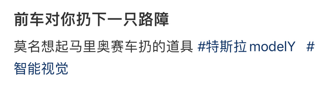 前车对你扔下一只路障 ​​​