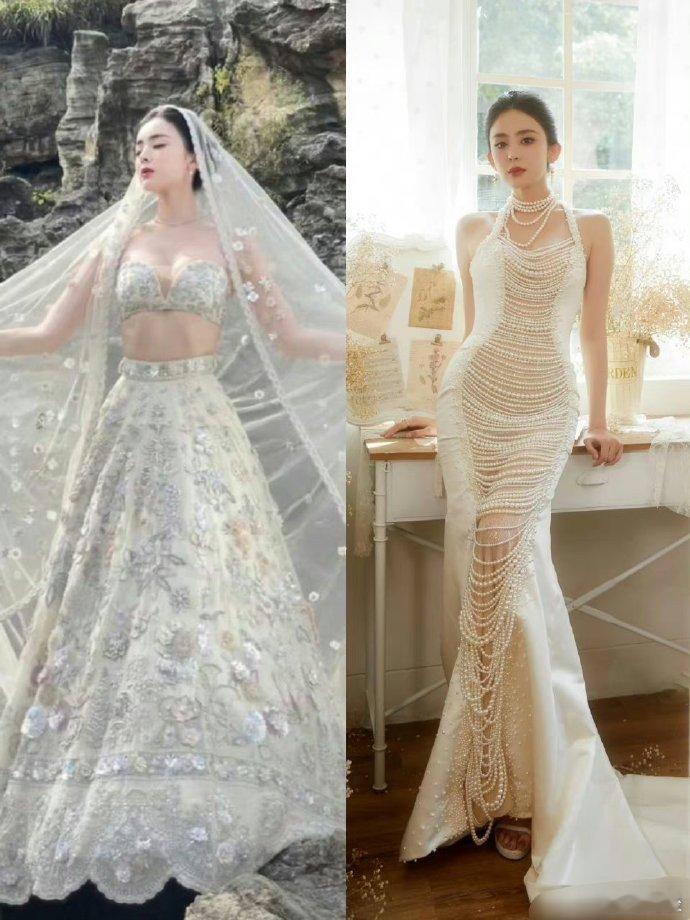 这婚纱普通人结婚应该不敢穿吧…… 