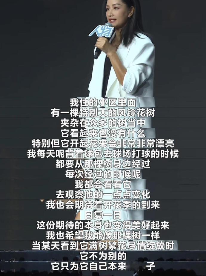 瞿颖回应翻红瞿颖 风铃花树又开满枝头了 瞿颖发文：“今年的风铃花树又开满枝头了，