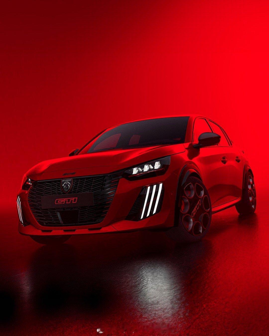 标致e-208 GTI注重性能的版本更低、更宽、更具侵略性的造型发动机功率为28