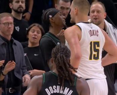 约基奇真的是输球又输人，掘金大概率2-4被森林狼淘汰……！

比赛还剩10秒钟，