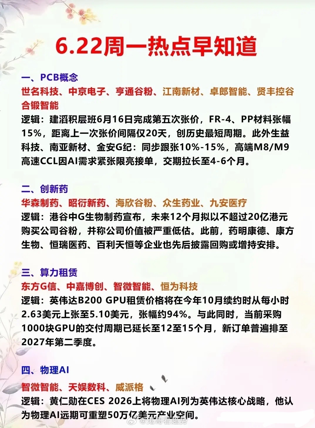 十二大赛道集体催化，算力全链共振引爆科技结构性行情周一A股科技制造板块多点开花，