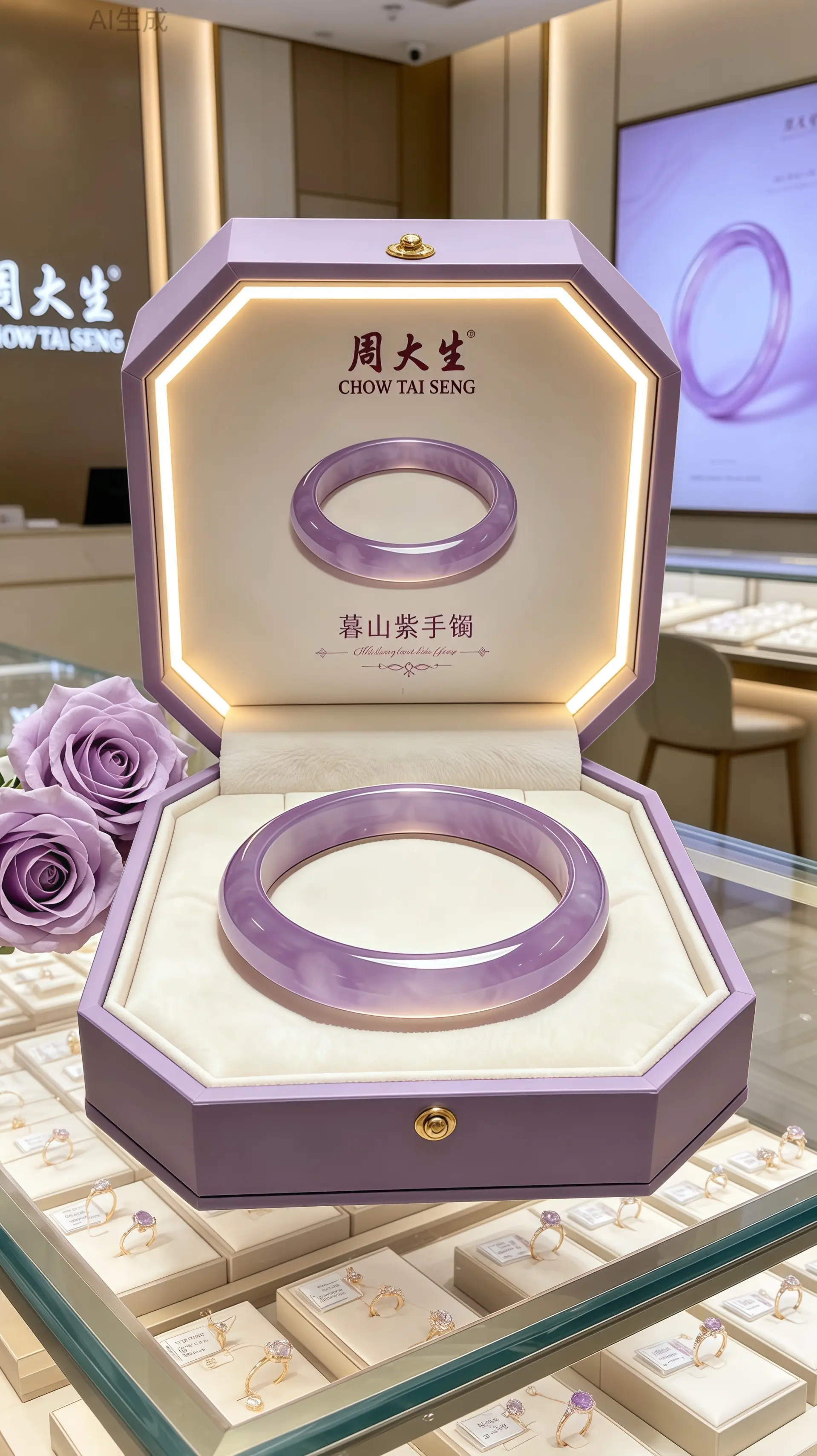 手镯 听说每个女孩子都有一个新手镯 礼物 周大生 首饰