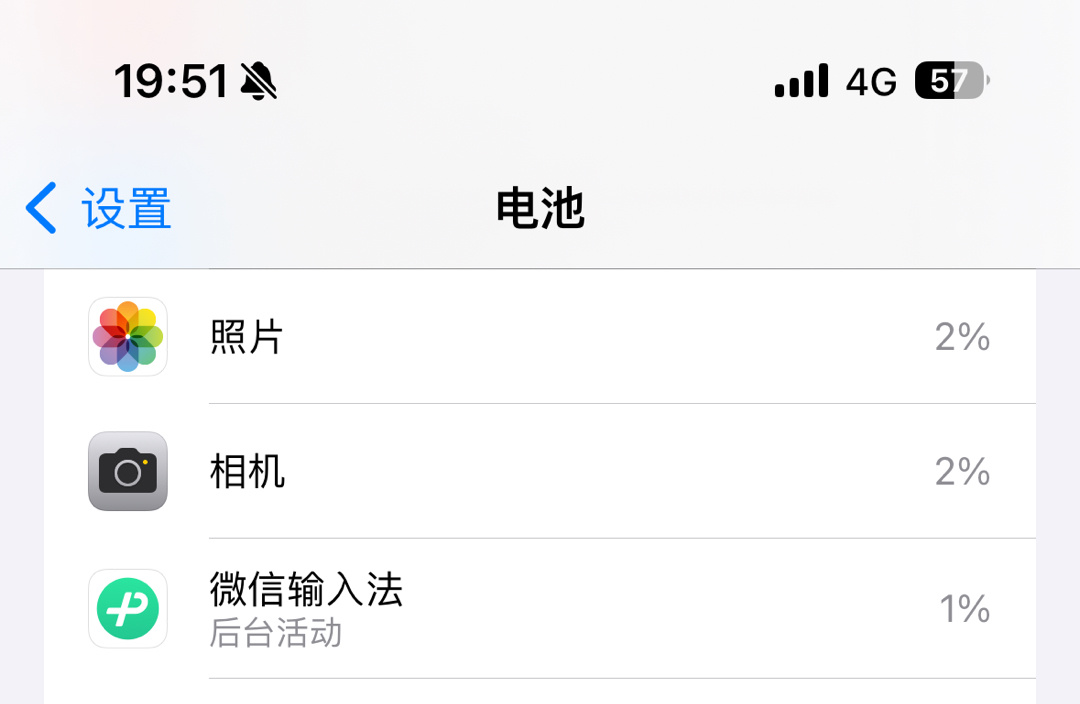 很多朋友担心微信输入法会很耗电给大家看看实际的耗电量，一天下来也就1%而已，基本