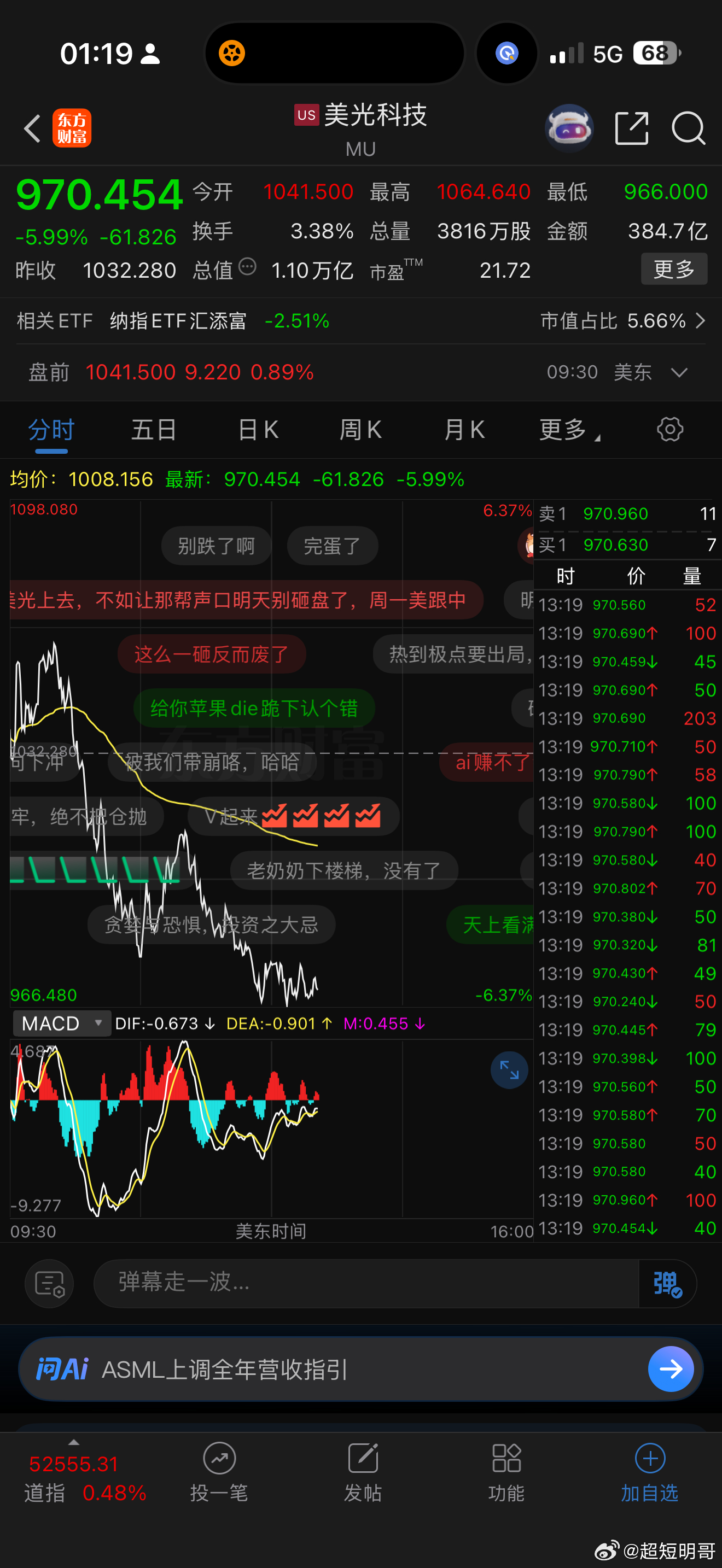 明天八点韩国熔断，九点半大 A 科技继续嘎 