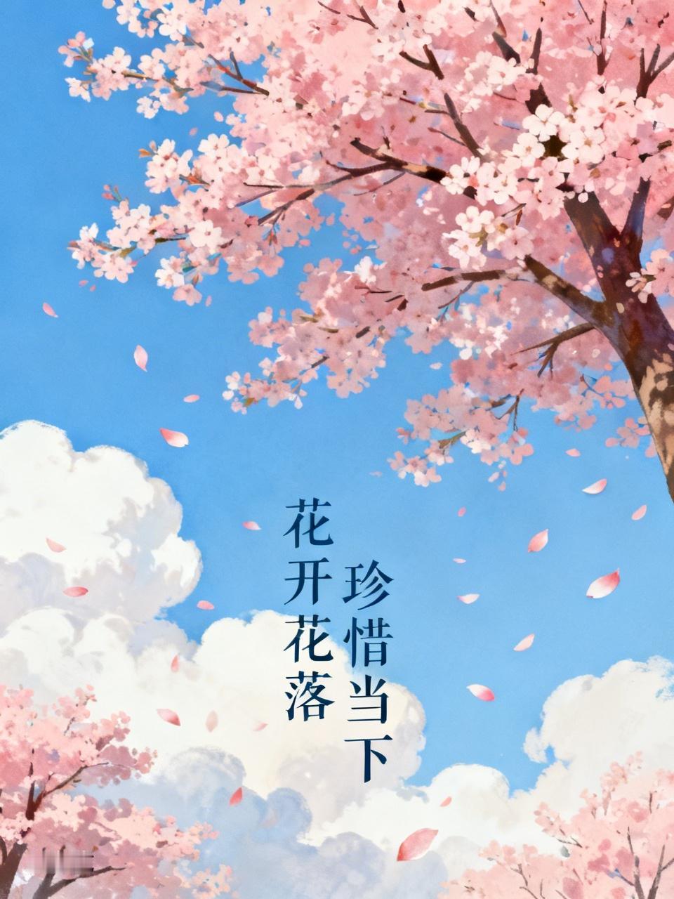 花开花落，让我明白生命的无常与轮回。就像樱花，盛开时绚烂至极，可短短几日便纷纷飘