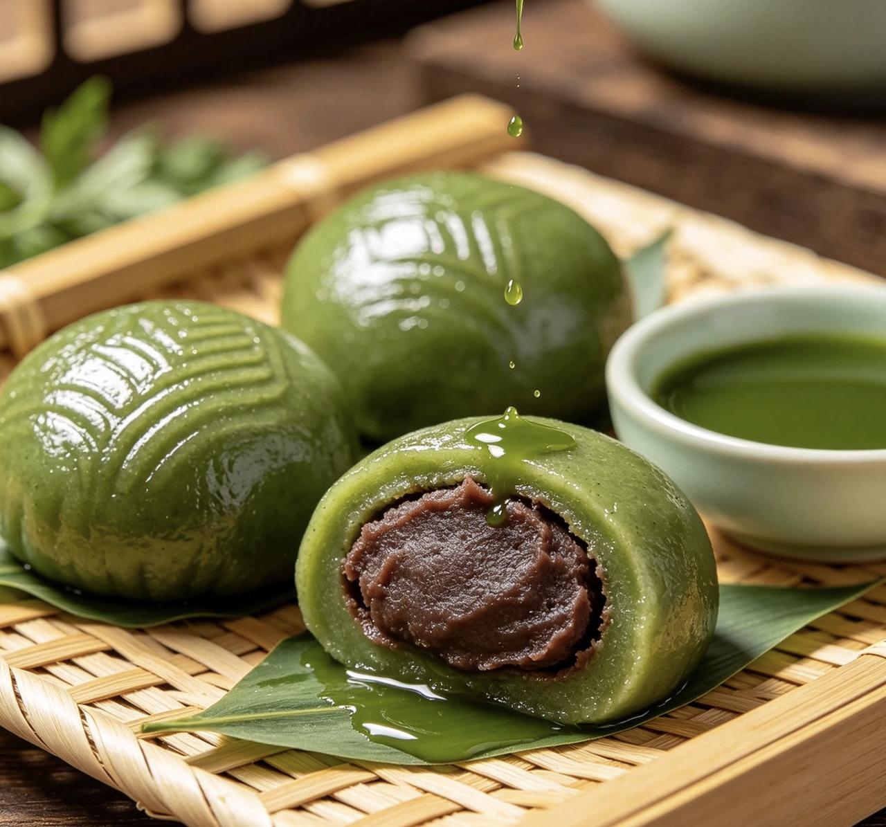 艾草青团（简单家常版，不塌不裂）
 
材料
 
- 新鲜艾草 1把

- 糯米粉