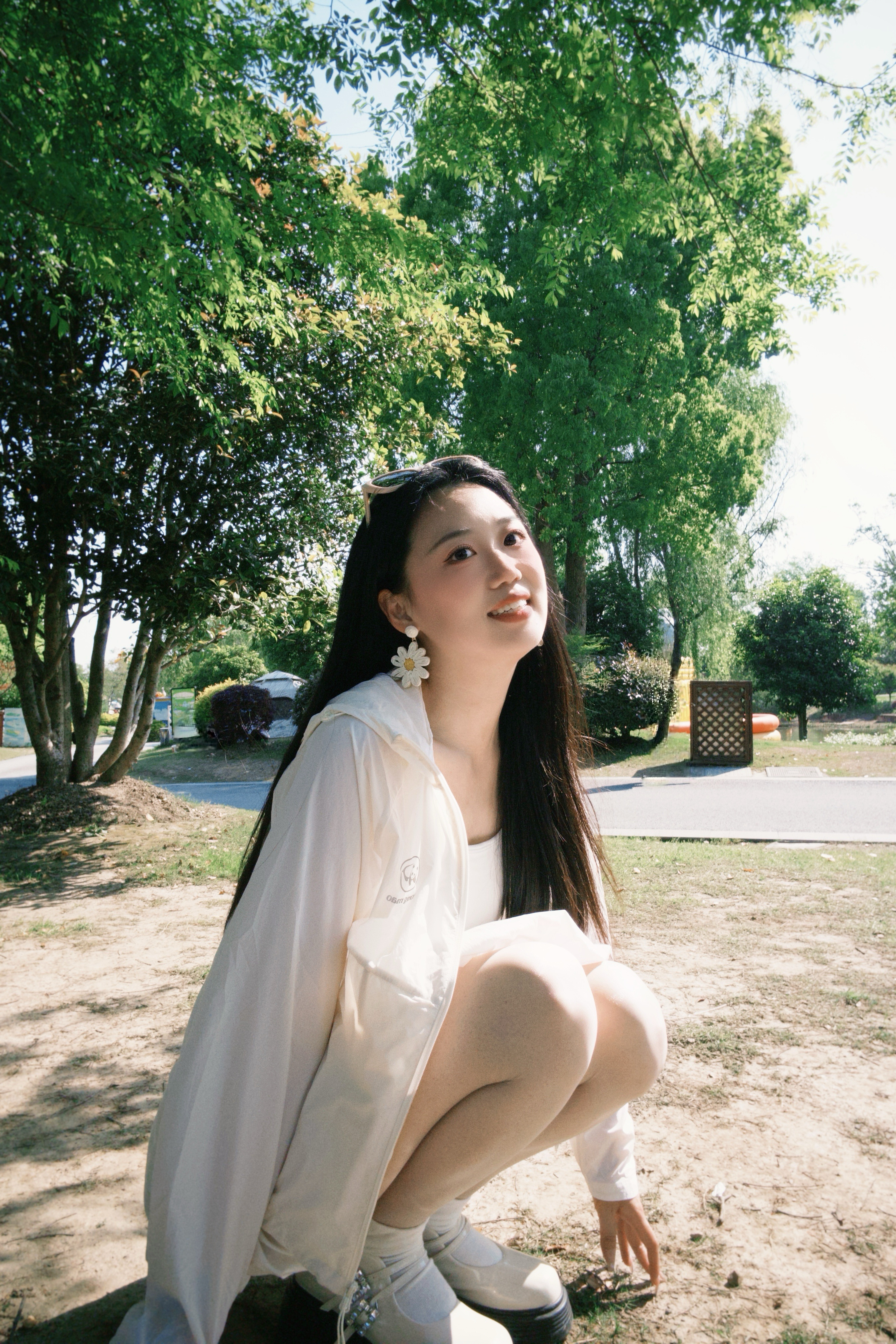 熊猫防晒服是昨天到的今天就火速穿出门露营去咯🏕️防晒服的版型还蛮好的 简简单单