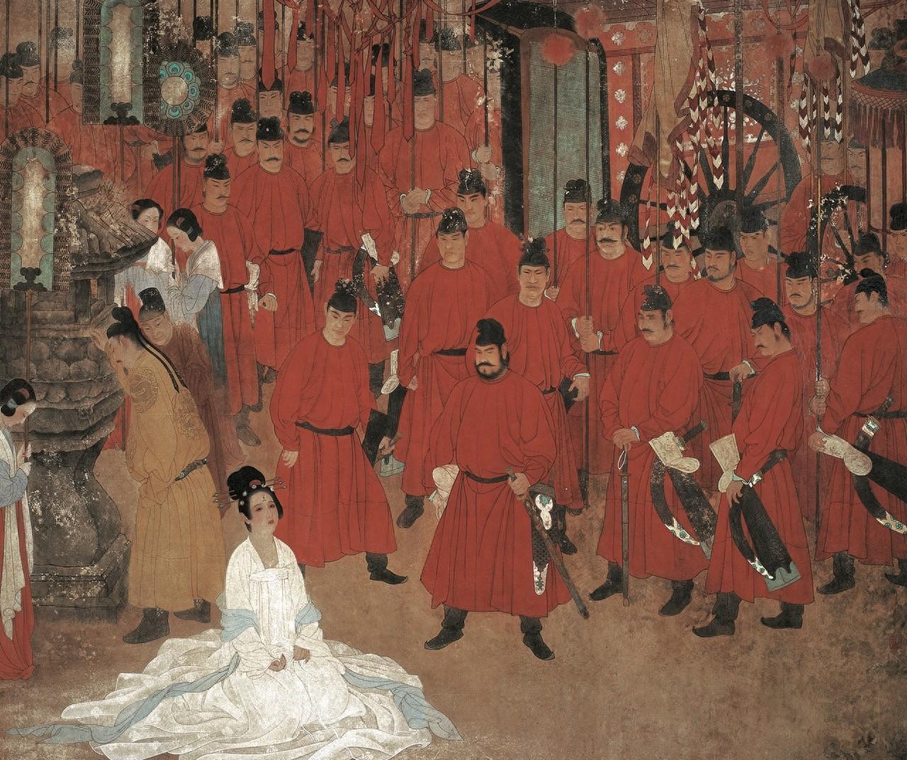 756年6月14日，马嵬坡。 一根白绫，三十八岁的女人，就这样没了。 但诡异的是