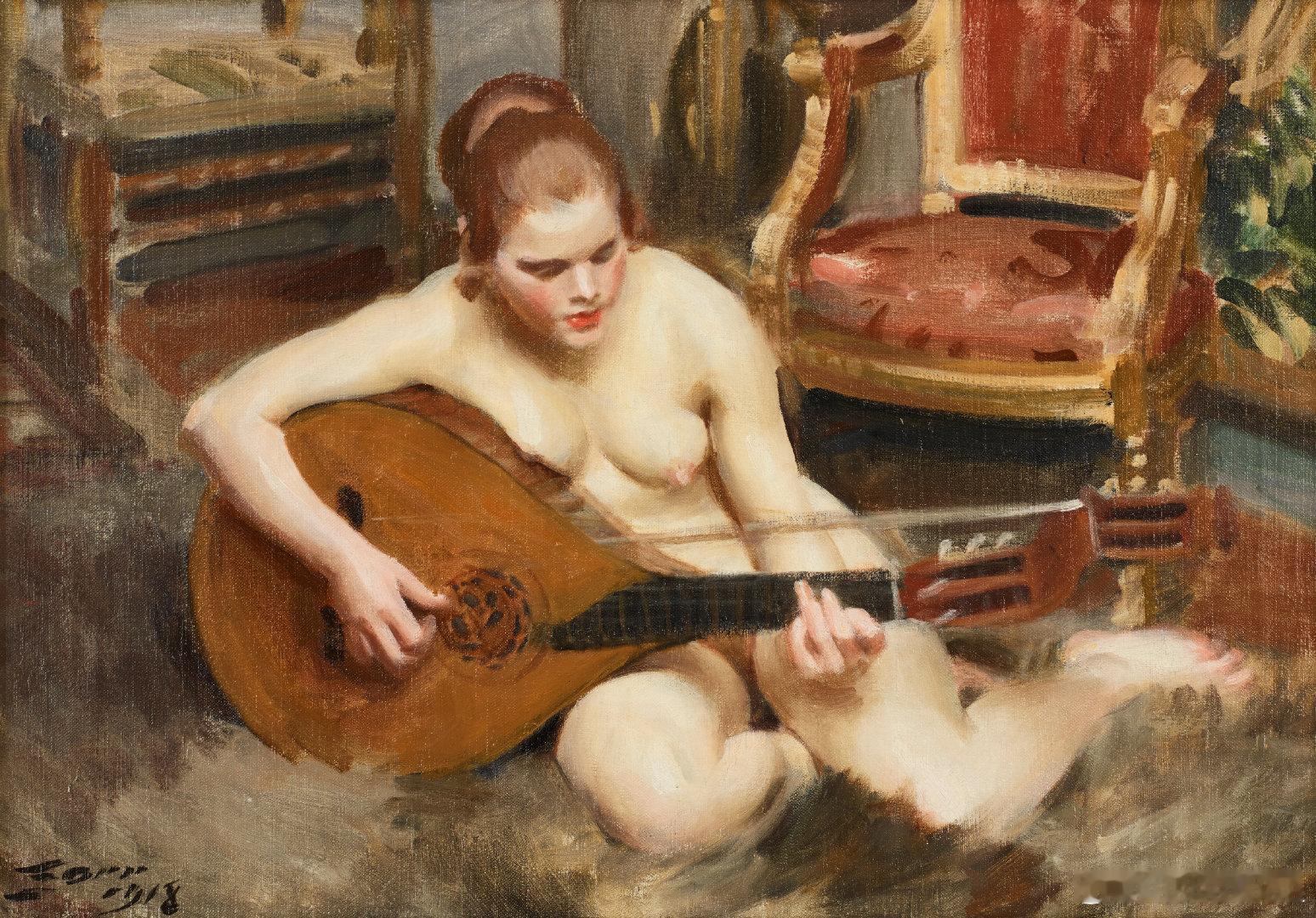 #西洋历史文化鱼缸[超话]#  瑞典著名画家安德斯·佐恩（Anders Zorn