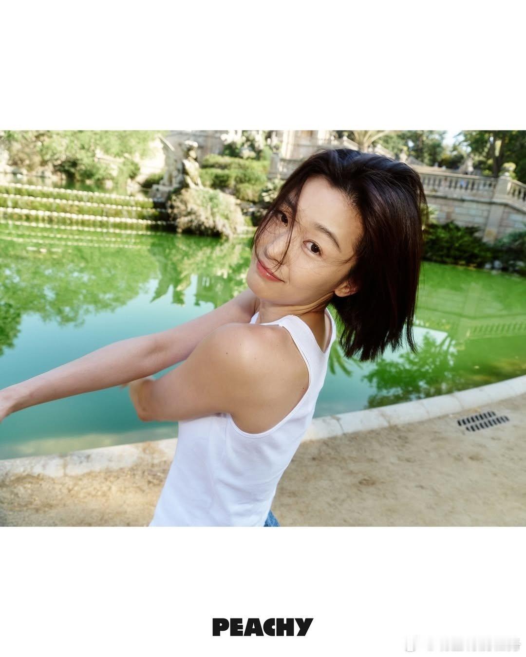 全智贤创立个人工作室全智贤短发新写真 韩国演员全智贤宣布创立个人公司Peachy