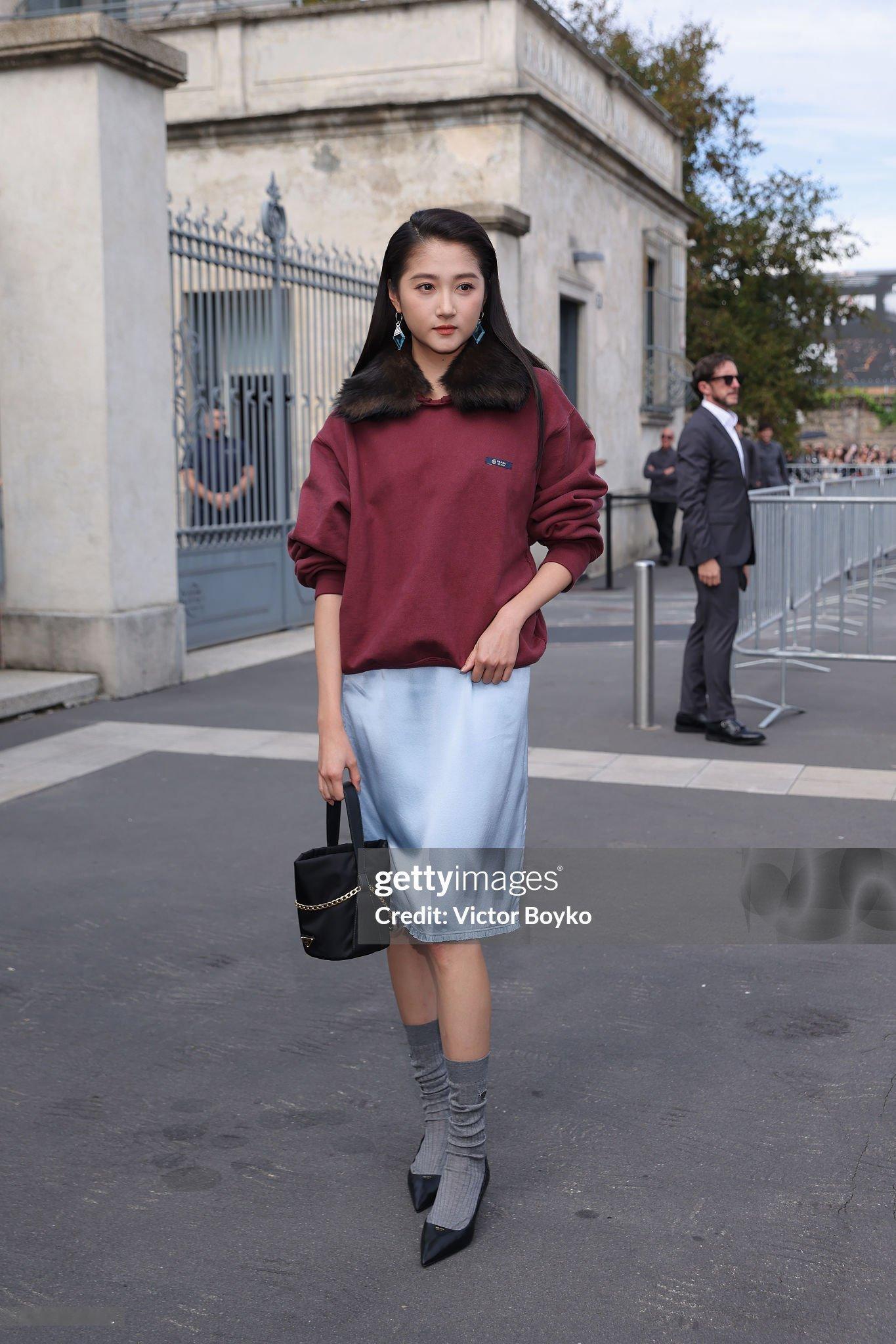 关晓彤｜Prada大秀 Getty Images 图集先行 ，感受外媒生图镜头下