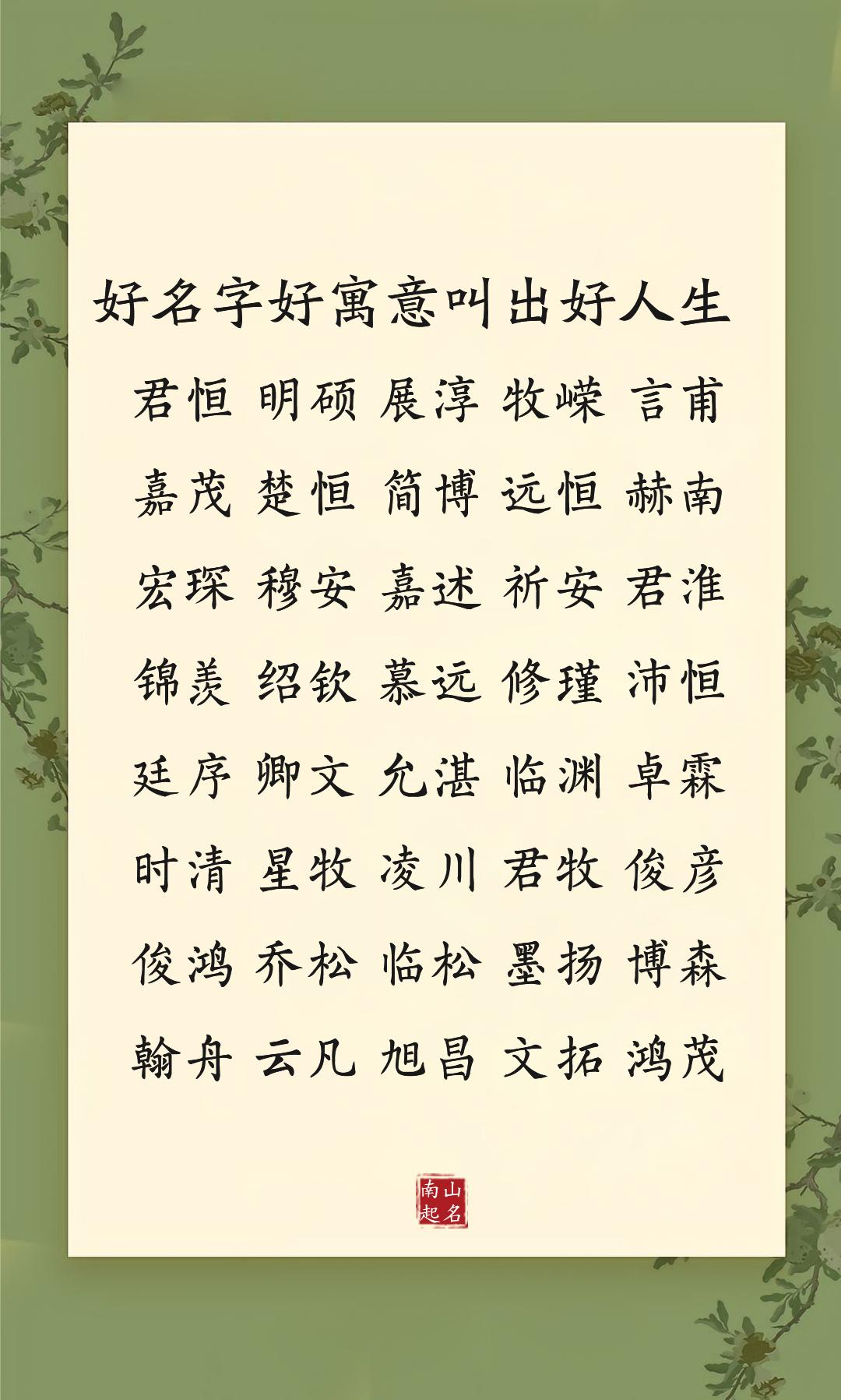 好名字好寓意叫出好人生，祝孩子成人成才，前程似锦男孩名 孕期