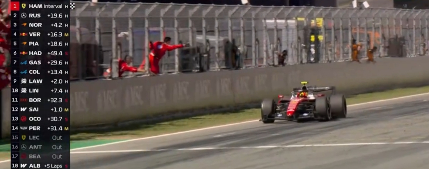 窝法氦镁烷！！！F1法拉利汉密尔顿法拉利生涯首冠