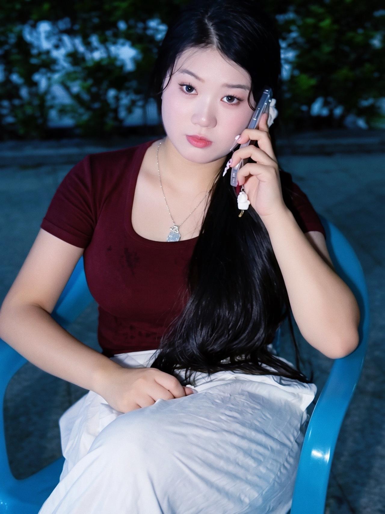清纯女孩 镜头本没有温度 温柔女孩 夜晚甜美氛围感