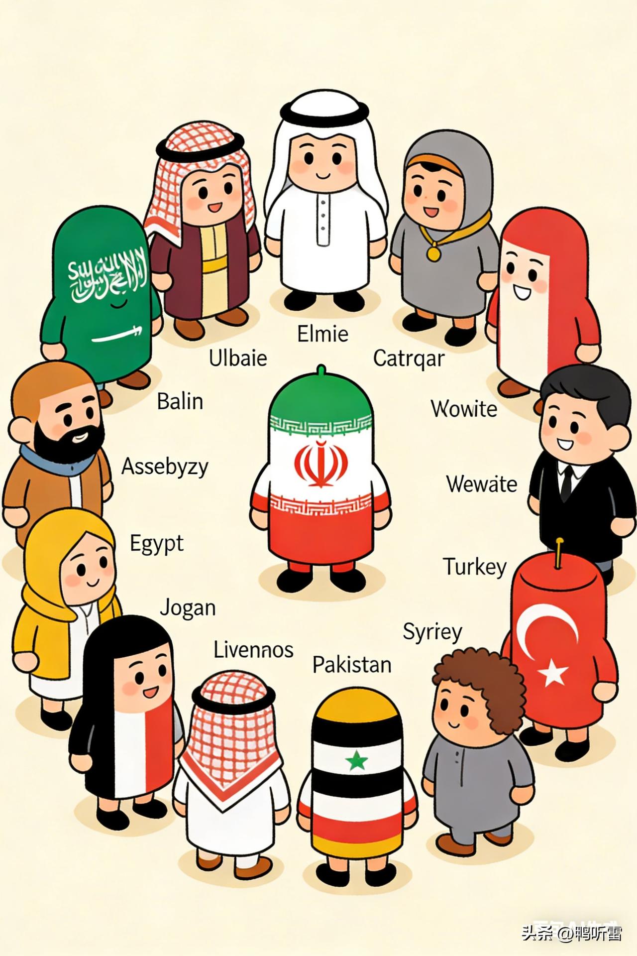 巴基斯坦真的是吃饱没事干？12个穆斯林国家在沙特利雅得开谴责大会，这次不是谴责美