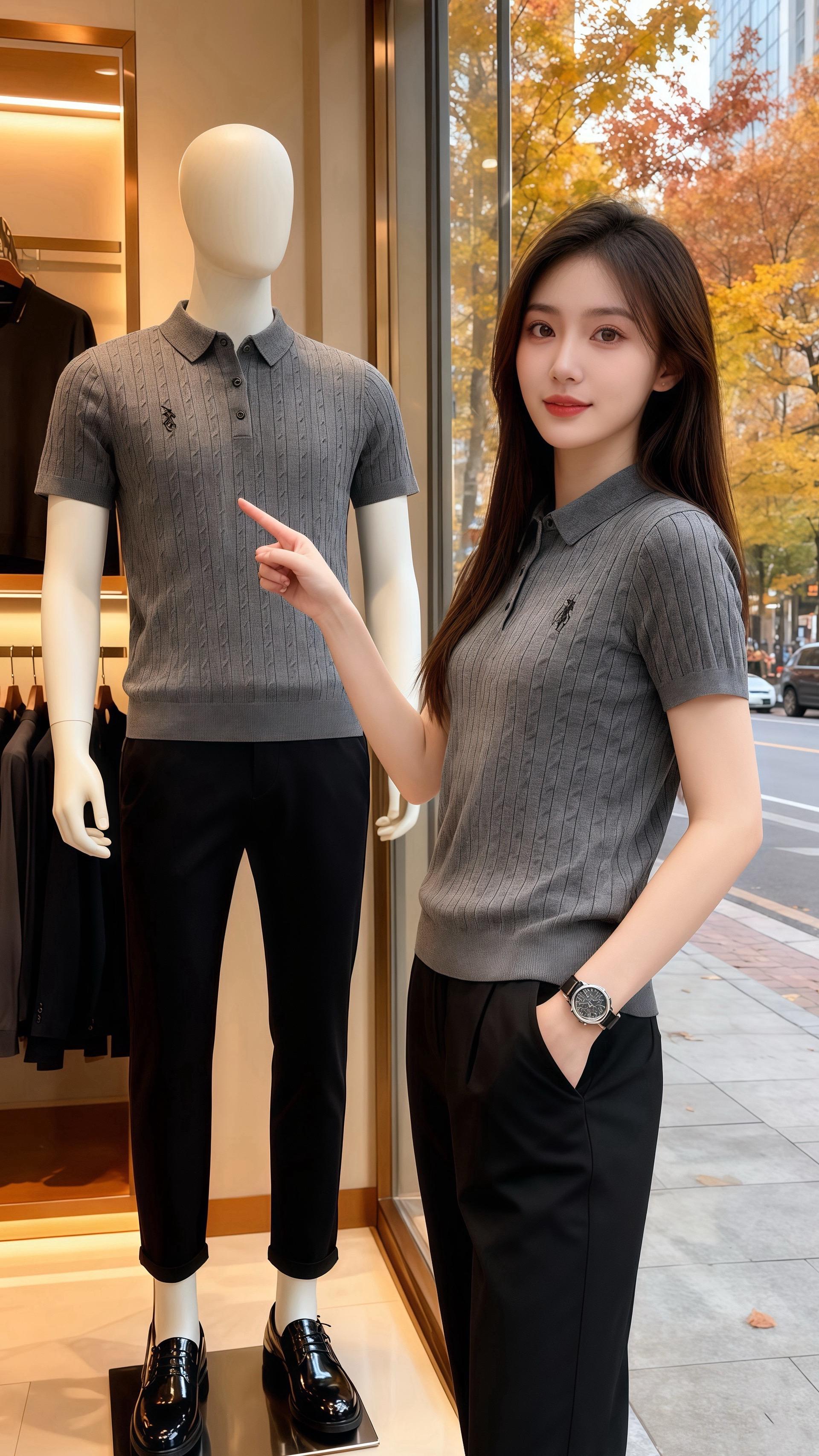 品质男装 男士穿搭 男士短袖 商务休闲时尚搭配服装