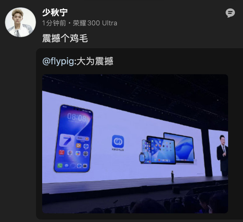 这位荣耀用户这么恨其他品牌吗？ ​​​