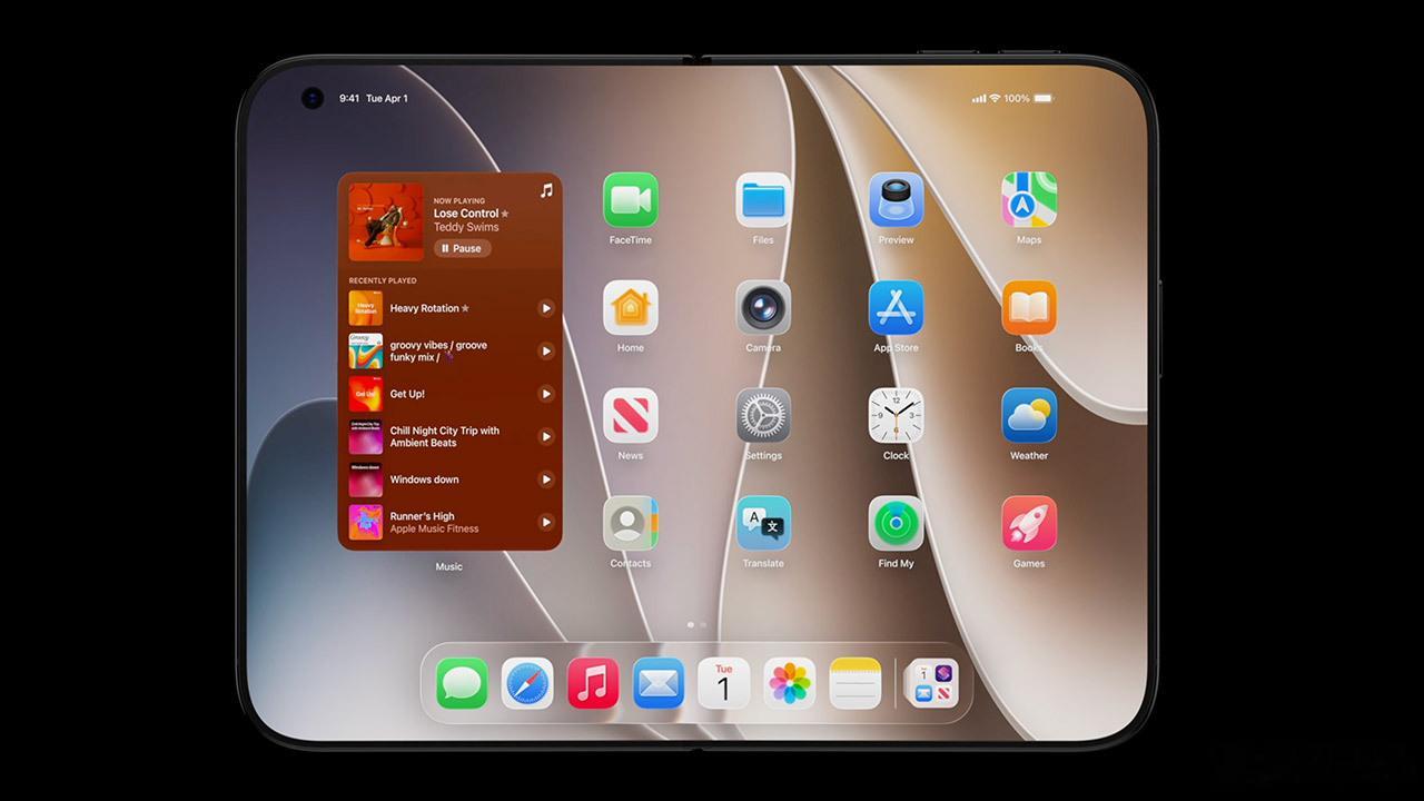 苹果首款折叠手机 iPhone Ultra 渲染视频再曝光 