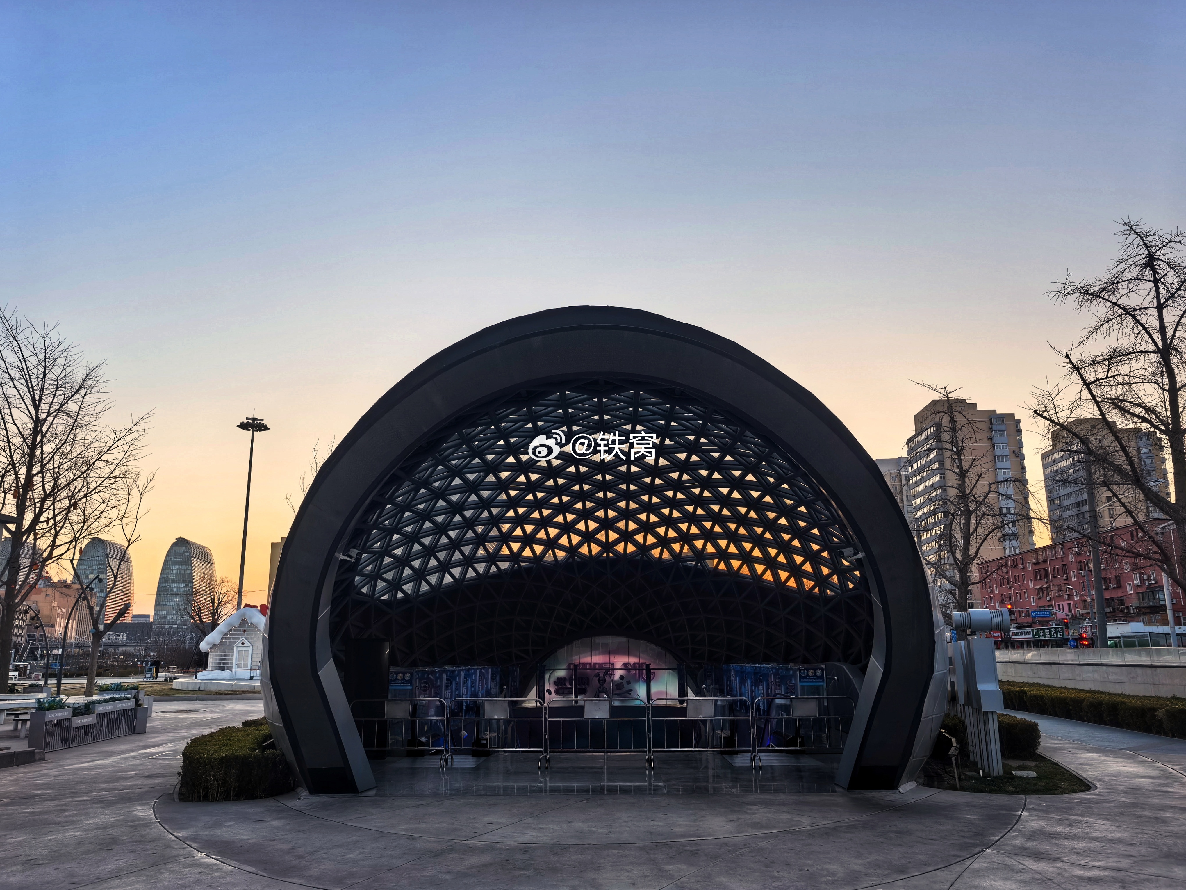 清晨的西外大街摄影