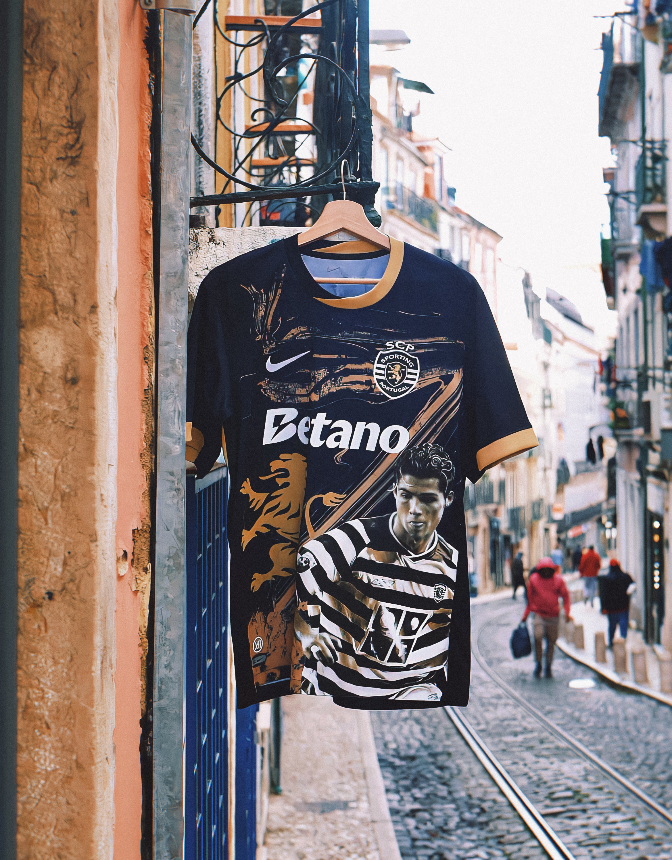 C罗  超话年度竞耀时刻  ✦ 当葡萄牙体育新客场球衣印上Ronnie的时候  