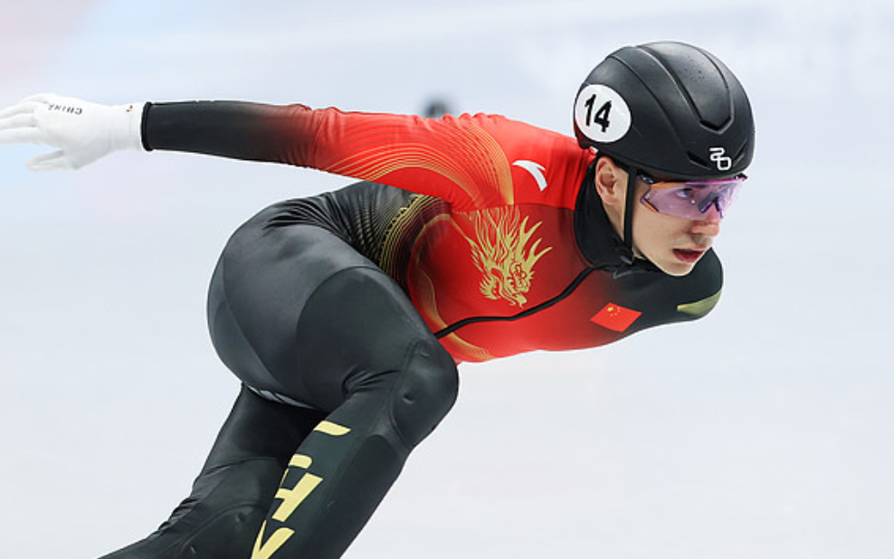 短道速滑男子500米1/4决赛：刘少昂/林孝埈分列第二第三组