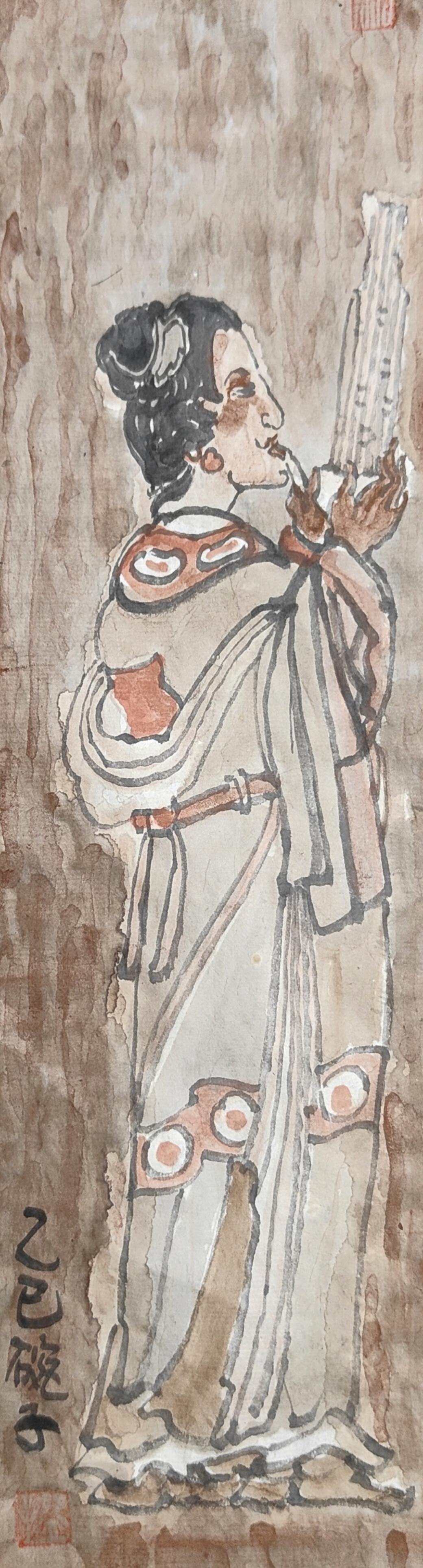 碗子的纸片水墨