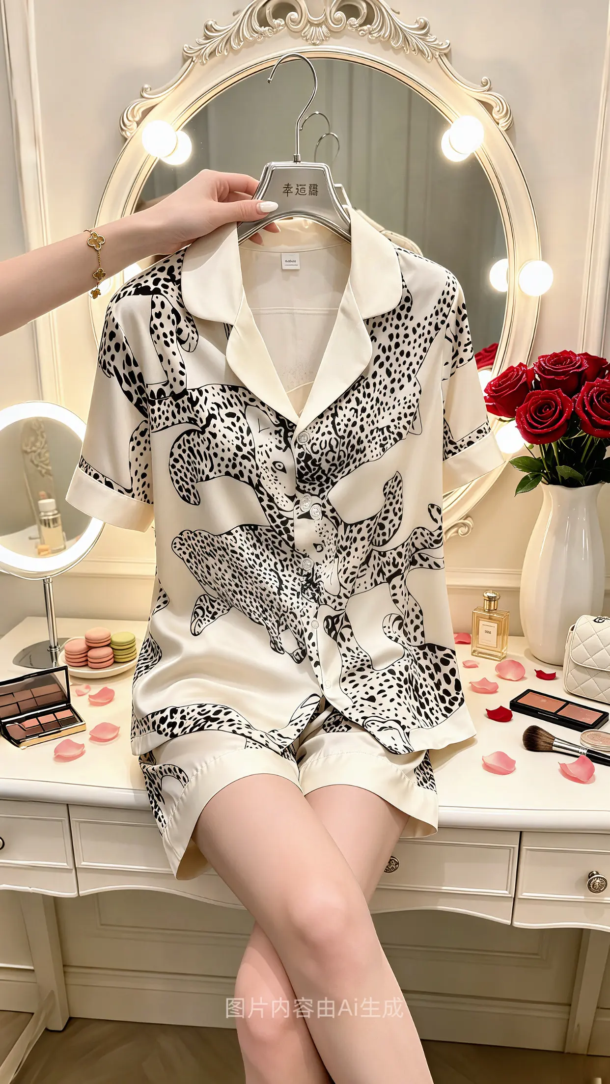 家居服的实用性 家居服的魅力 女人的战袍 日常穿搭分享 高级感冰丝睡衣