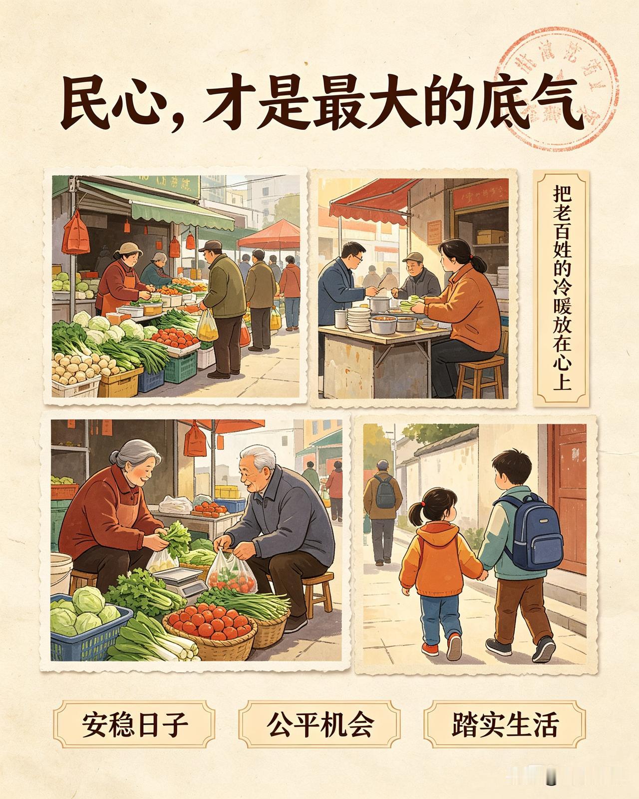 老百姓的心里话，说出来真好
 
其实，不管是哪种社会，或者说换成谁当家，都应该把