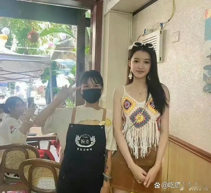 第一次对孙怡是个高妹，有了直观的认知 ​​​