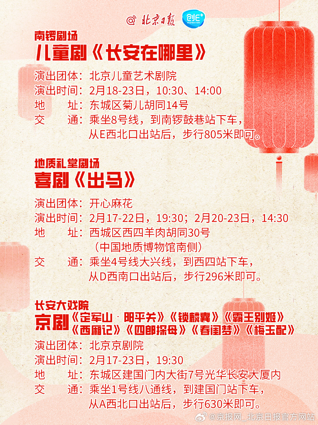 #北京216小时必逛指南#【#春节看演出来北京就妥了#】超长春节假期即将到来！在