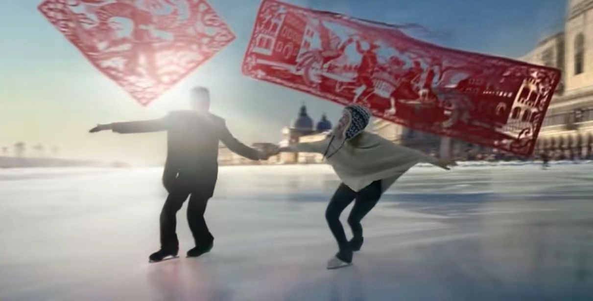 用中国剪纸打开米兰冬奥 嗨！你们看了吗？张艺谋导演给蒙牛拍的新短片用一张红纸剪出