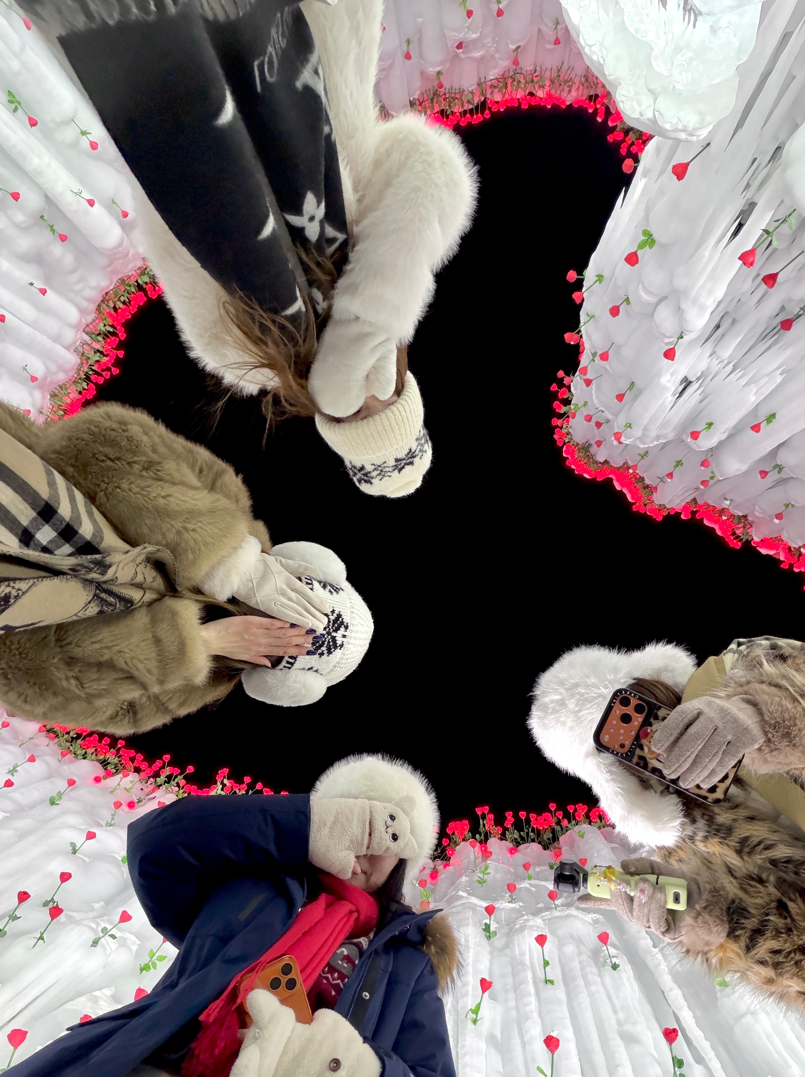 这么浪漫的美景 当然要分享给你啦爱你老己冰封玫瑰长白山