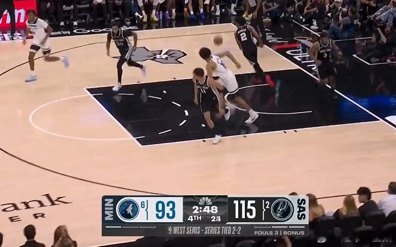 在2026年NBA西部半决赛第五场天王山之战中，马刺主场以126-97大胜森林狼