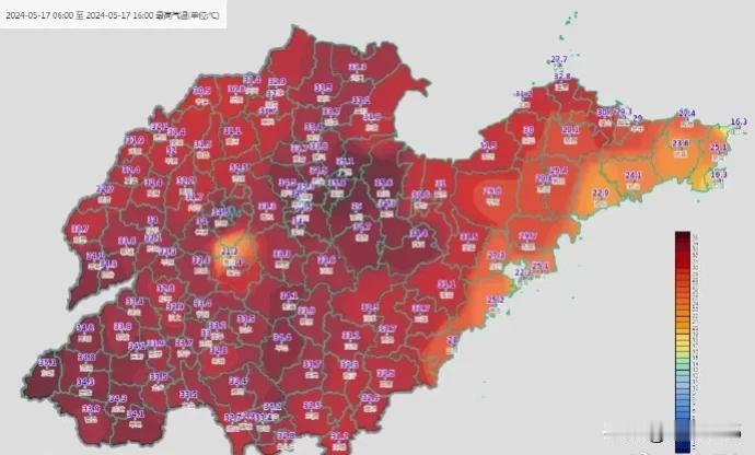 最高37℃，红得发紫！
山东迎高温大“烤”！
青岛的雨马上来，时间就在……