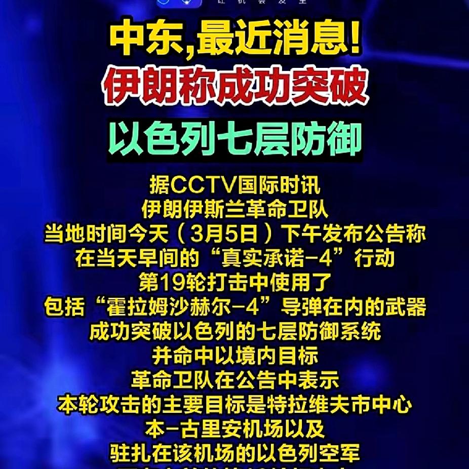 击穿以色列“七层防御”
萨德没拦住
伊朗这款导弹射程2000公里，弹头重1500