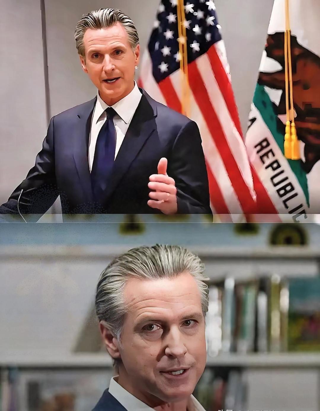 关税战还没打，
美国内先炸了！
加州州长纽森的一波操作，说白了就是公开和美国联邦