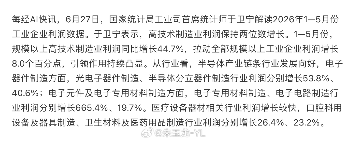 大家怎么看电子领域的超额利润？和C端消费有关的数码和手机行业被拉掉了国家统计局工