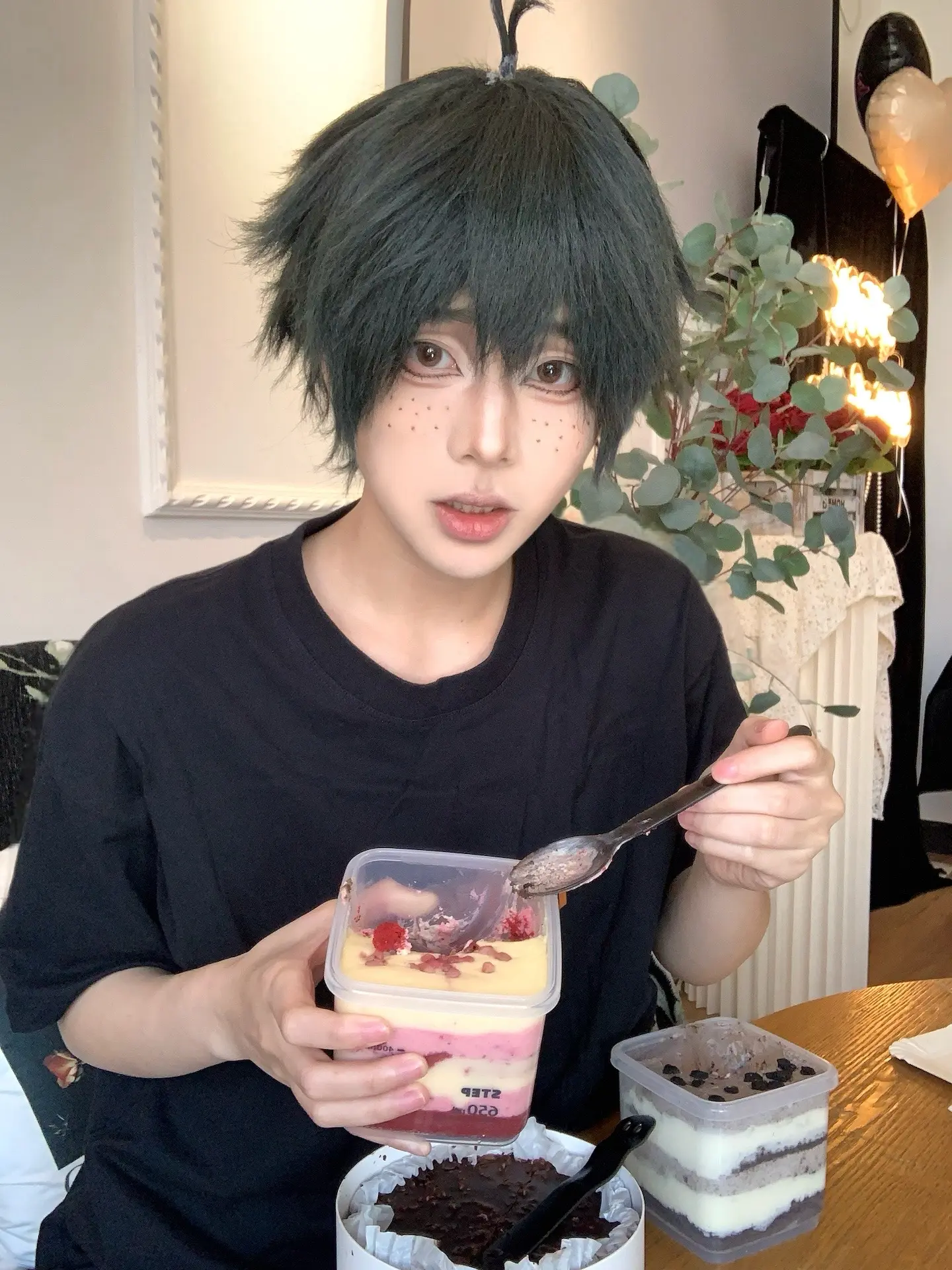 你也要吃吗！很好吃的！幼年排球少年