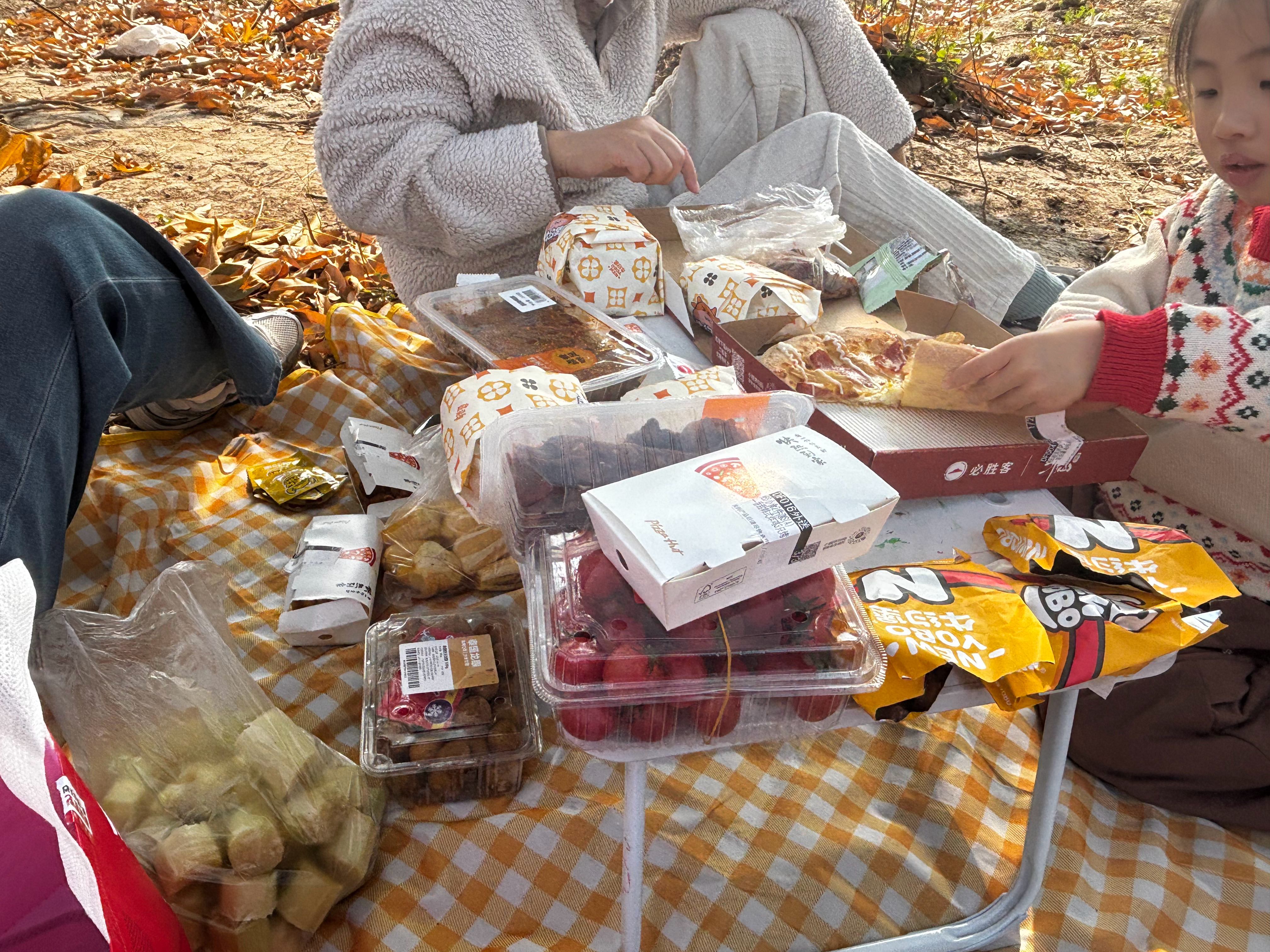 周末和姐姐一家野餐，太开心啦！！！！ 