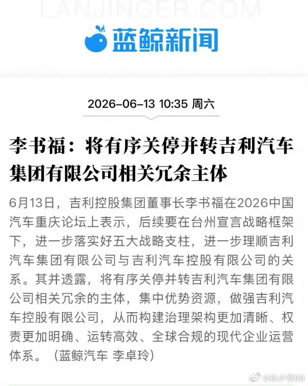 这个算是台州宣言的一个吉利延续，去年银河销量崛起，领克完成新能源化，极氪也翻盘了