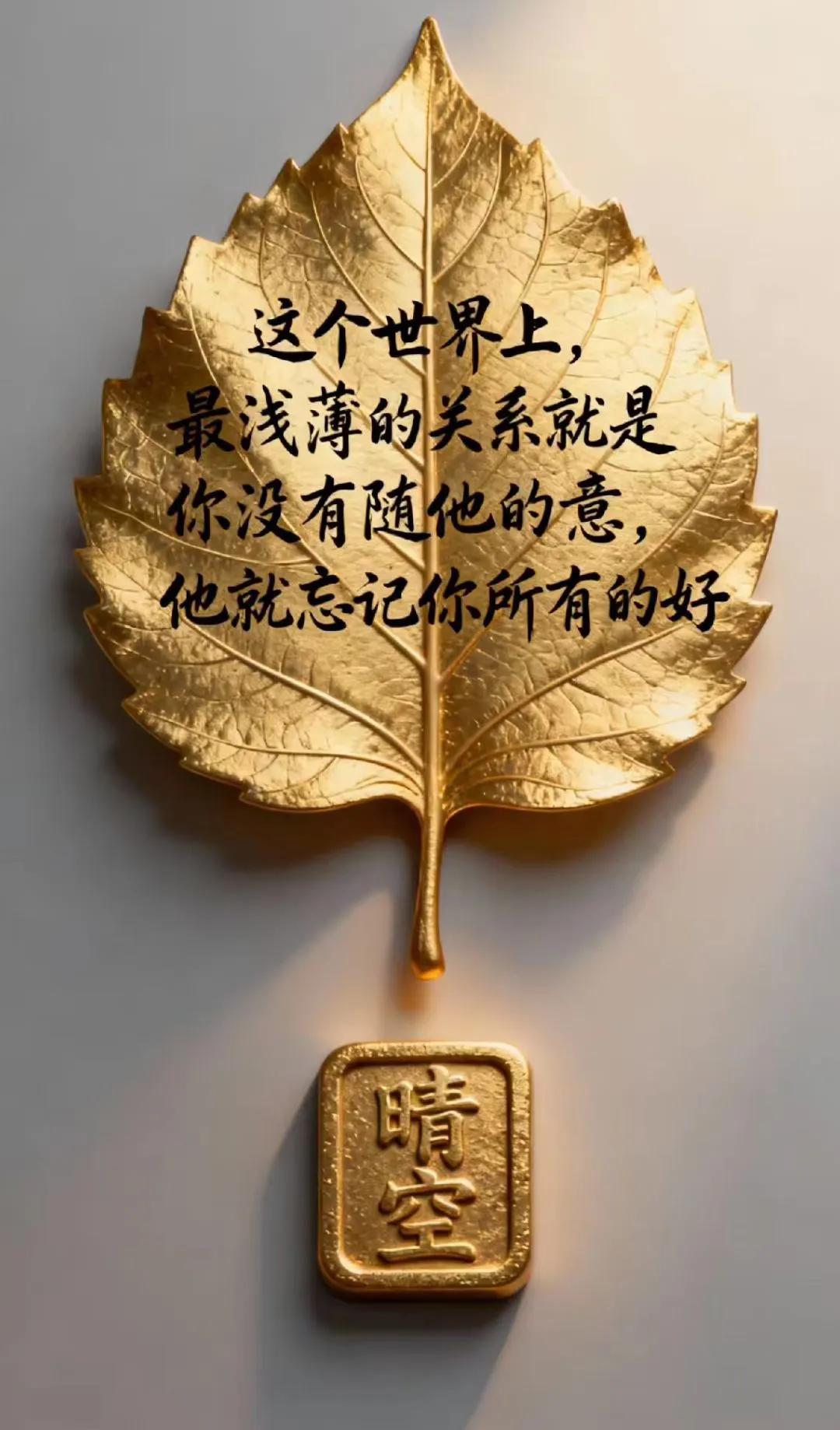 这个世界上最浅薄的关系就是，你没有随他的意，他就忘记你所有的好。
更可悲的是即便