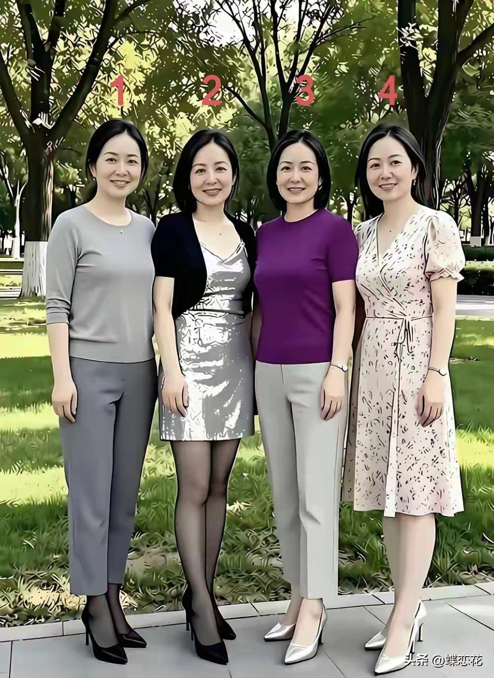 即使闭着眼睛选都不吃亏，四个美女没有什么可精挑细选的！
这年头，不管是那个年龄的